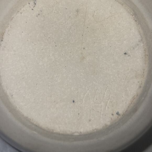 Vintage Handmade Floral Art Pottery Stoneware Flower Vase Shelf Sitter - Picture 5 of 5